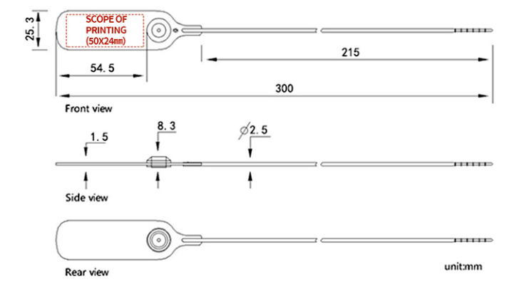 Guarnizione in plastica in policarbonato Polycarbonate Plastic Seal