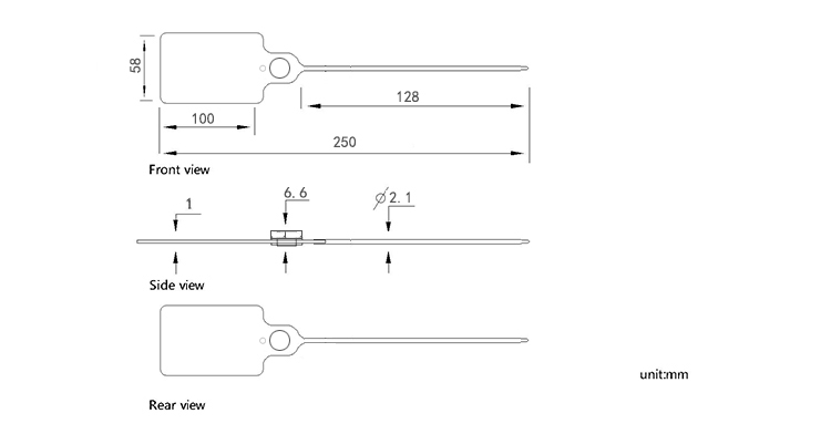 Sigillo in plastica con bandiera