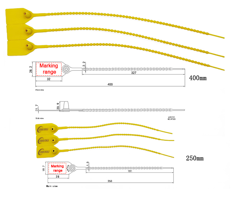 Guarnizione in plastica ad alta sicurezza Pull-tite Pull-tite High Secure Plastic Seal