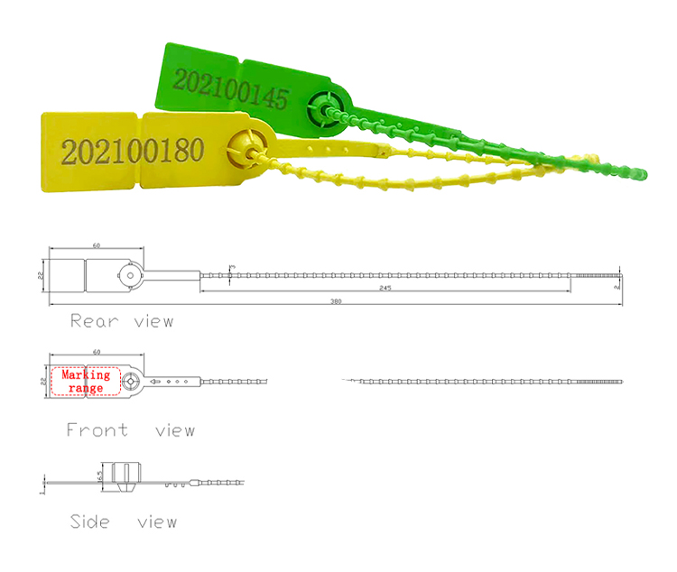 Sigillo di sicurezza in plastica a basso prezzo di fabbrica Cheap Factory Price Plastic Security Seal