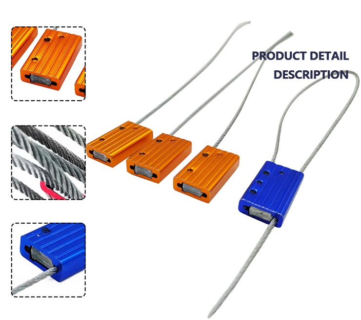 Sigillo a cavo in lega di alluminio per contenitori Aluminium Alloy Cable Seal For Containers