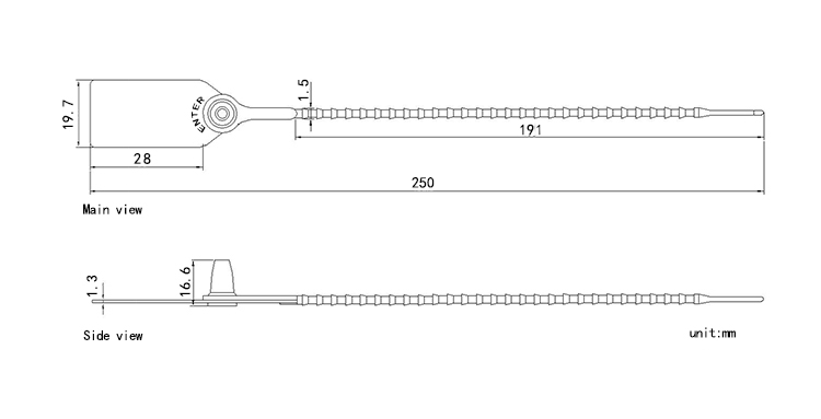 Guarnizioni in plastica regolabili Adjustable Plastic Seals