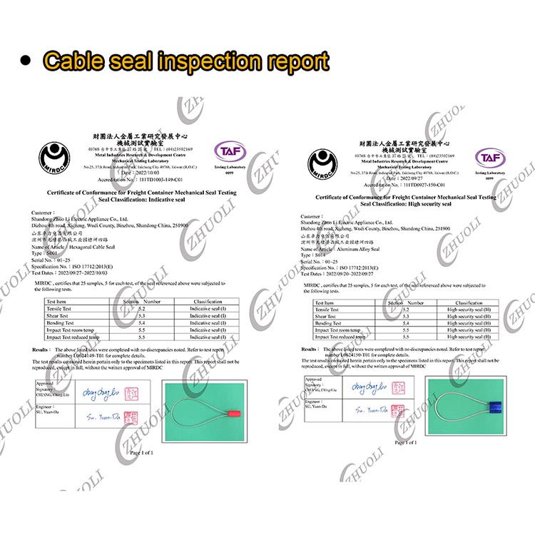 S001 Sigilli per cavi a tenuta stagna S001 Sigilli per cavi a tenuta stagna